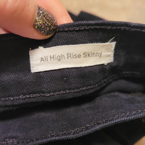 FRAME Ali High Rise Skinny Jeans Nior Black Denim Stretch Womens 31/12 NWOT - Picture 6 of 6